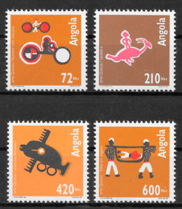 colección sellos arte Angola 1993
