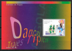 filatelia colección arte Angola 2001