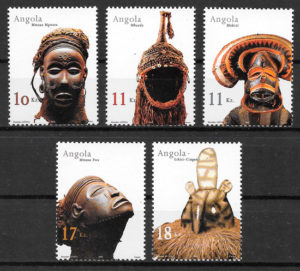 sellos arte Angola 2002