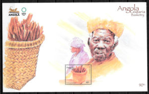 filatelia colección arte Angola 2005