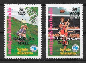 filatelia deporte Antigua 1984