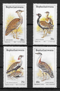 coleccion sellos fauna Bophuthaswana 1983