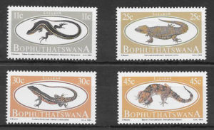 sellos fauna Bophuthaswana 1984