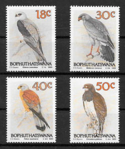 coleccion sellos fauna Bophuthaswana 1989