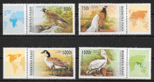 colección sellos fauna Burkina Faso 1996