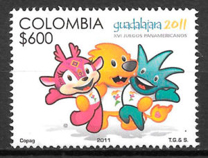 filatelia colección deporte Colombia 2011