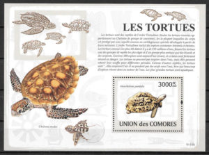 colección sellos fauna Comores 2009