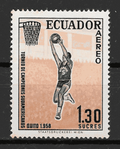 sellos deporte Ecuador 1958