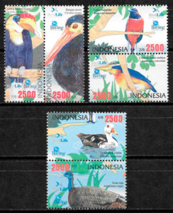 filatelia colección fauna 2009 Indonesia