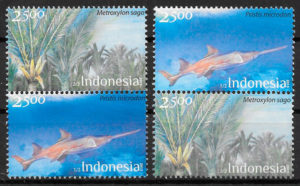 colección sellos fauna y flora Indonesia 2013