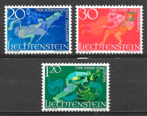 sellos cuentos Liechtenstein 1967