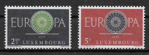 filatelia colección tema Europa Luxemburgo 1961