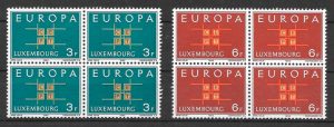 colección sellos tema Europa Luxemburgo 1963