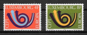 sellos Europa Luxemburgo 1973