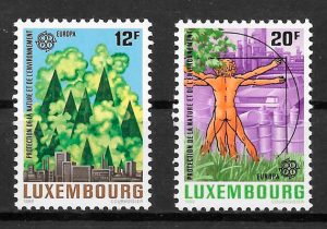 colección sellos tema Europa Luxemburgo 1986