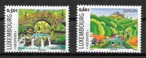 colección sellos tema Europa Luxemburgo 2004