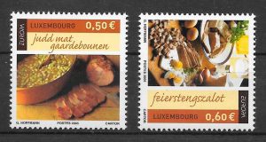 colección sellos tema Europa Luxemburgo 2005