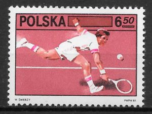 coleccion sellos deporte Polonia 1981