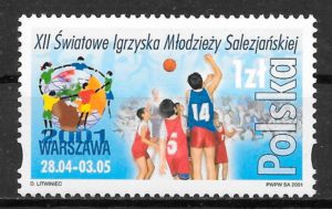 filatelia coleccion deporte Polonia 2001