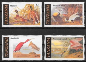 filatelia coleccion fauna Tanzania 1986