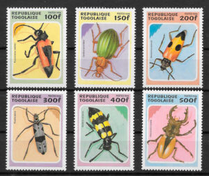 filatelia colección fauna Togo 1996