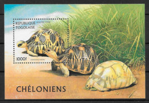 filatelia colección fauna Togo 1996