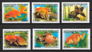 filatelia colección fauna Togo 1999