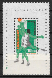 sellos deporte Uruguay 1967