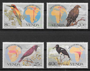 filatelia colección fauna Venda 1983