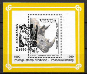 sellos fauna Venda 1990