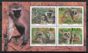 colección selos fauna Venda 1994