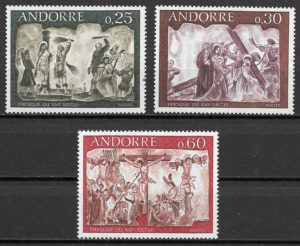 coleccion sellos pintura Andorra Francesa 1968