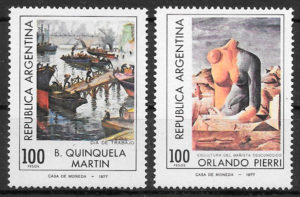 sellos pintura Argentina 1978
