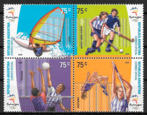 colección sellos olimpiadas Argentina 2000