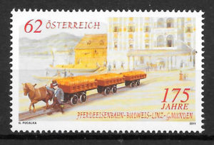 filatelia colección 2011 trenes Austria