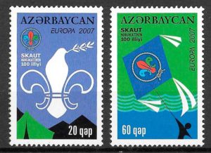 coleccion sellos Europa Azerbaiyan 2007