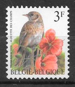 coleccion sellos Belgica fauna 1997