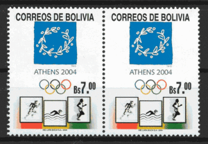 sellos olimpiadas Bolivia 2004