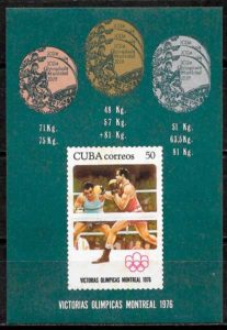 filatelia olimpiadas Cuba 1976