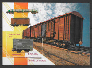 filatelia trenes Cuba 2015