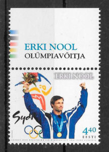 filatelia olimpiadas Estonia 2001