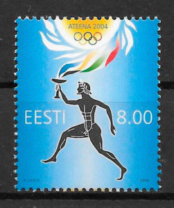 sellos olimpiadas Estonia 2004