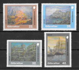 filatelia pintura 1991 Gibraltar