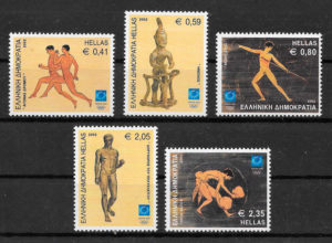 filatelia colección olimpiadas Grecia 2002