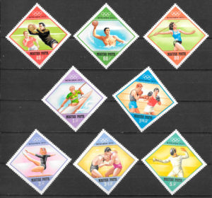 filatelua colección olimpiadas Hungría 1972