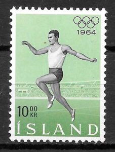 sellos olimpiadas Islandia 1964