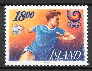 sellos olimpiadas Islandia 1988