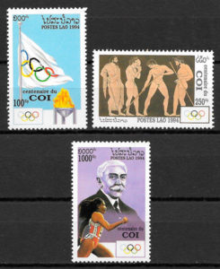 filatelia colección olimpiadas Laos 1994