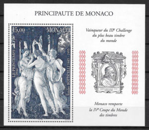 filatelia coleccion pintura Monaco 1997