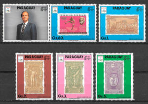 colección sellos olimpiadas Paraguay 1992